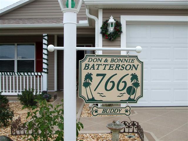 Gallery Signs By Farris, Lamp Post House Signs